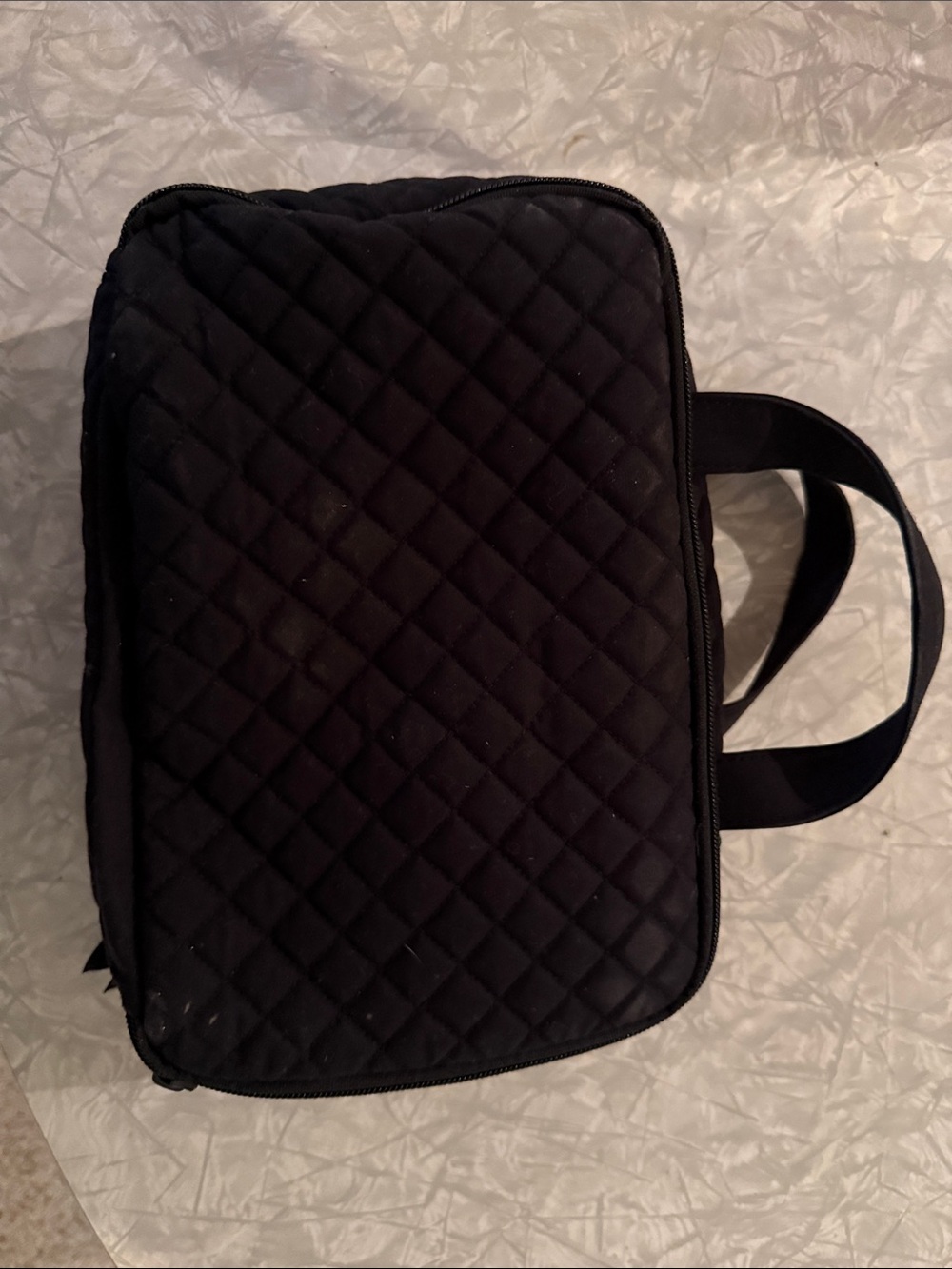 Vera Bradley Ultimate Travel Case Black Quilted Cosmetic Bag